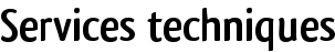 Services techniques