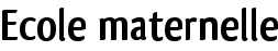 Ecole maternelle