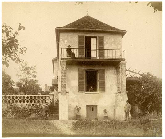 Château de Beauregard façade latérale, 22 juillet 1891.