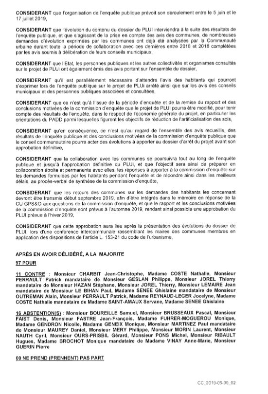 D lib ration PLUi 5 Vaux sur Seine