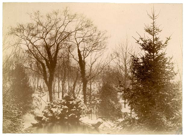 Parc du château de Beauregard, 16 février 1892 , effet de neige