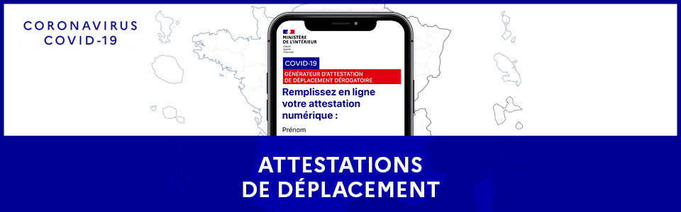 Attestation de déplacement obligatoire durant le confinement